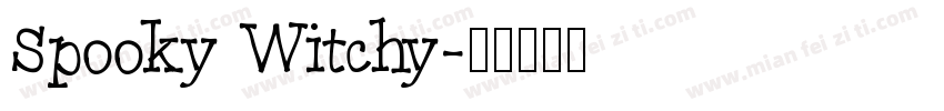 Spooky Witchy字体转换